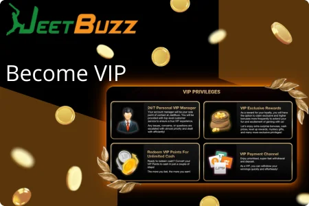 Become VIP at JeetBuz